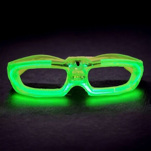 SALE LED Eyewear Set of 2 Light up Rave Tech Party Blue and Green - Picture 6 of 8